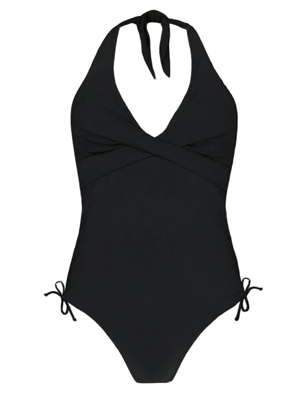 Barts Solid Halter One Piece — Black