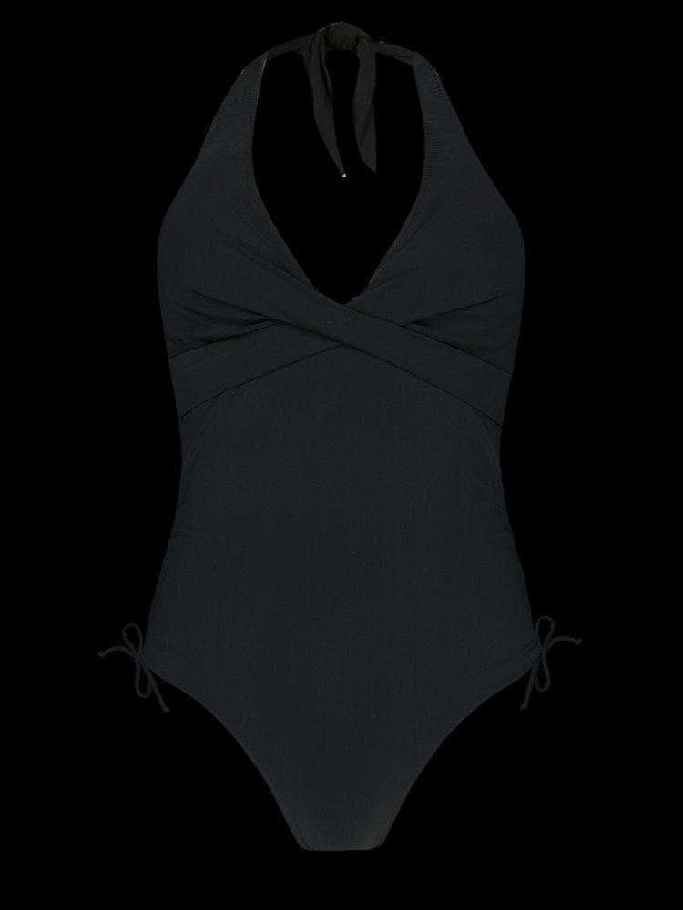 Barts Solid Halter One Piece — Black