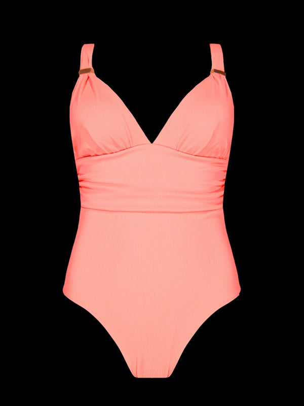 Barts Cimazy Plunge Shaping One Piece — camelia