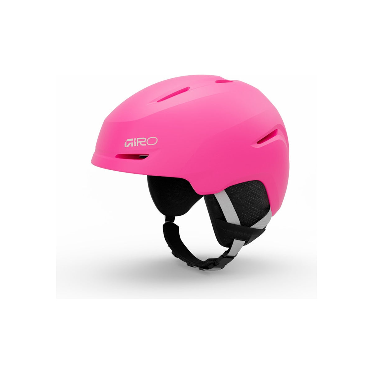Giro roze skihelm met verstelbare band en ventilatieopeningen voor wintersporten
