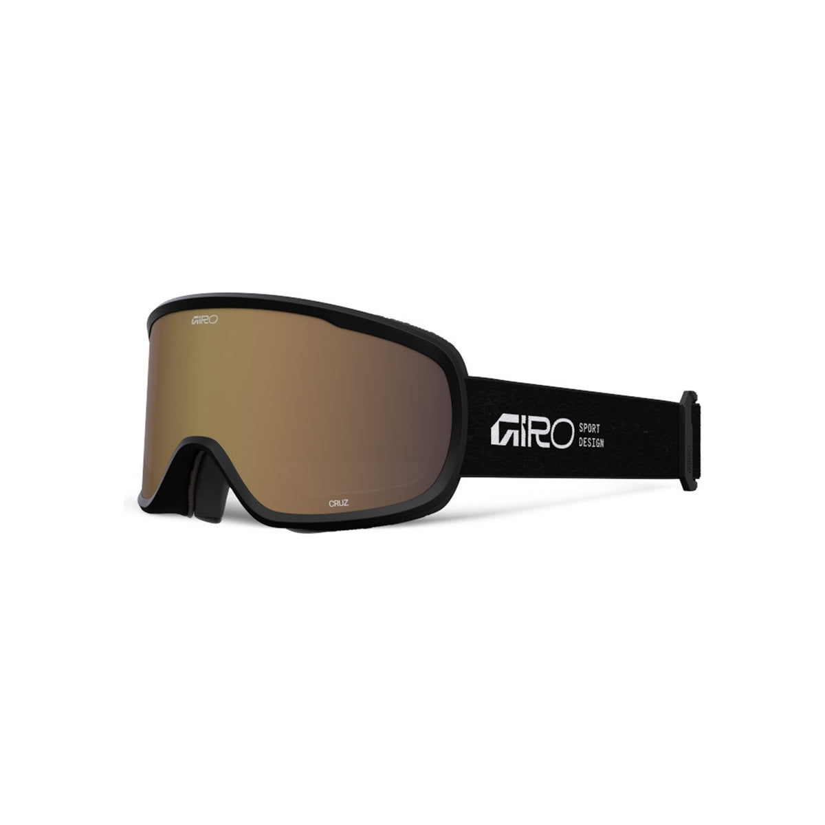 Giro Moxie skibril zwart met bruine lens - dames snowboardbril met UV-bescherming