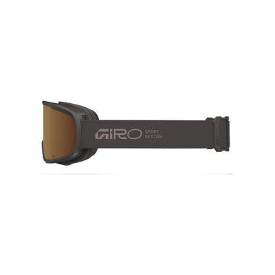 Giro Contour RS skibril met grijze montuur en bruine lens, zijaanzicht met elastische band