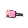 Giro skibril met roze lens en zwarte band - wintersporten bescherming goggle