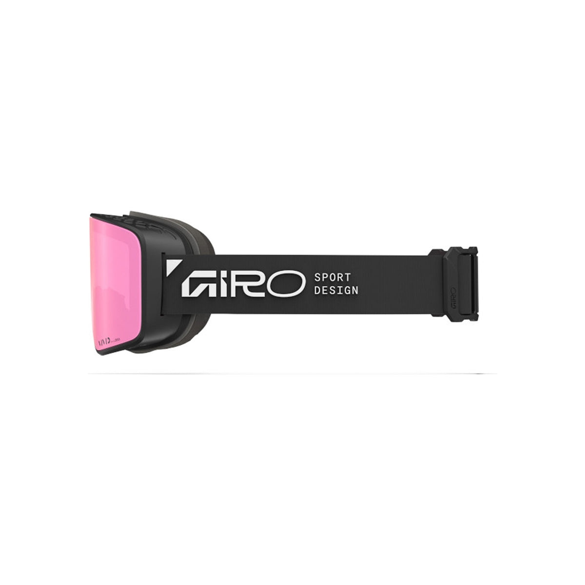 Giro skibril met roze lens en zwarte band - snowboardbril voor wintersport