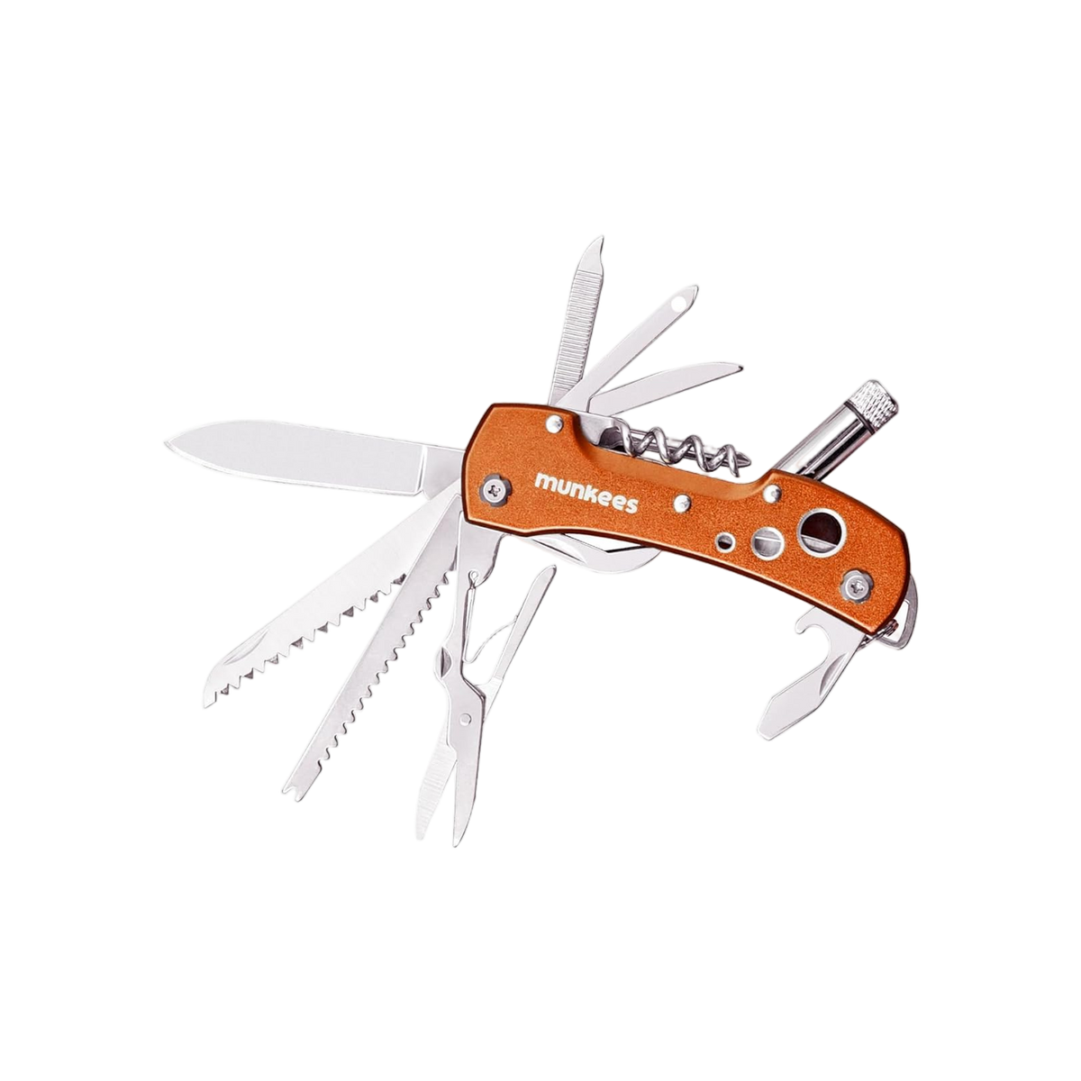 Munkees Pocket Knife LED - orange