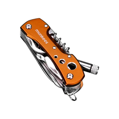 Munkees Pocket Knife LED - orange