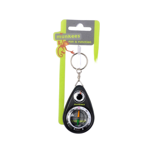 Munkees Key Chain Compass + Thermometer