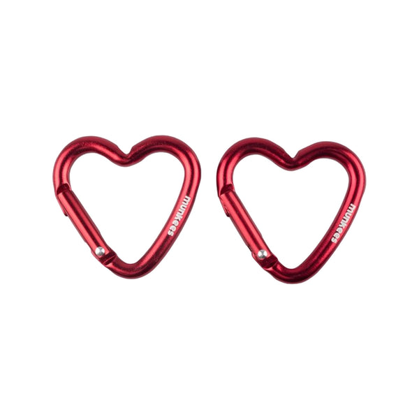 Munkees Mini Heart Carabiner - 2 Pcs