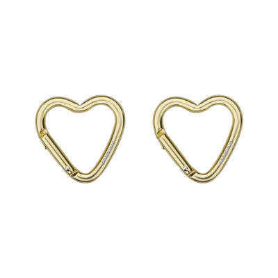 Munkees Mini Heart Carabiner Gold - 2 pcs