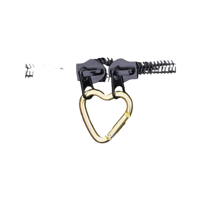 Munkees Mini Heart Carabiner Gold - 2 pcs