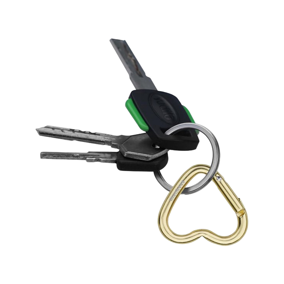 Munkees Mini Heart Carabiner Gold - 2 pcs