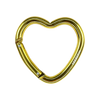 Munkees Carabiner Heart Gold
