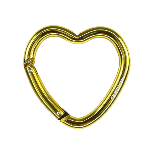 Munkees Carabiner Heart Gold