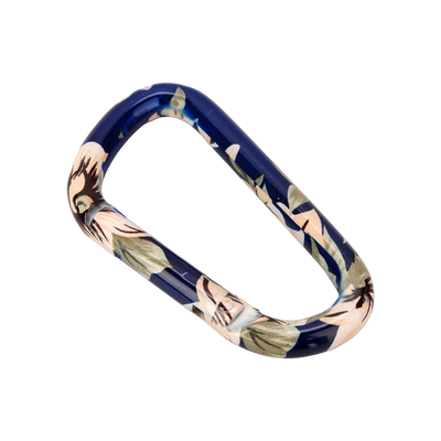 Munkees Carabiner Flower Blue 6cm (2 pcs)
