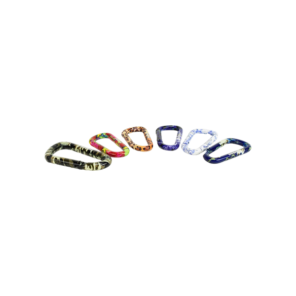 Munkees Carabiner Flower Purple 6cm (2 pcs.)