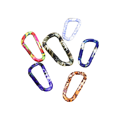 Munkees Carabiner Flower Purple 6cm (2 pcs.)