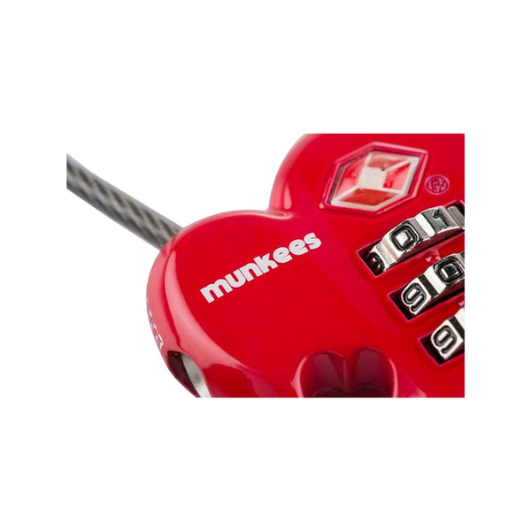 Munkees TSA Combination Lock - Heart