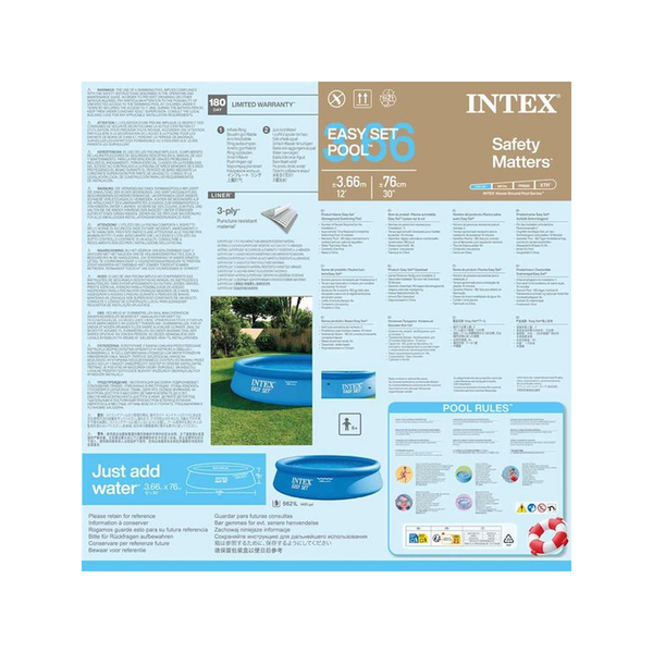 Intex 12Ft X 30In Easy Set Pool