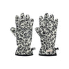 Fleece handschoenen met luipaardprint voor dames, zachte winterhandschoenen met dierenprint