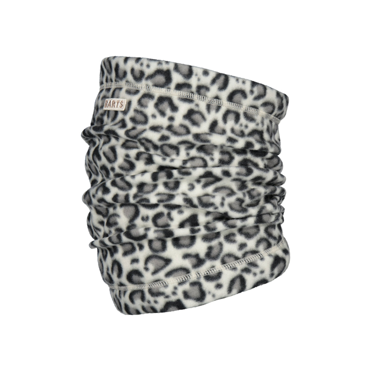 Fleece nekwarmer met luipaardprint - multifunctionele sjaal voor outdoor activiteiten