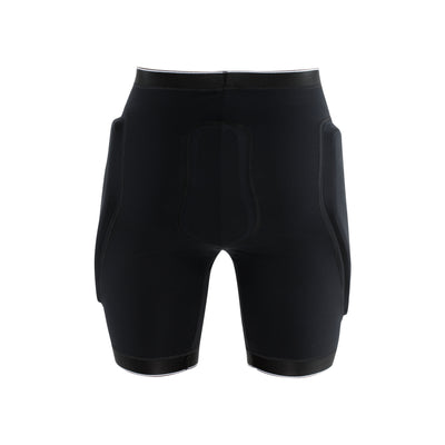Zwarte fietsbroek met zakken, korte sportbroek voor heren en dames