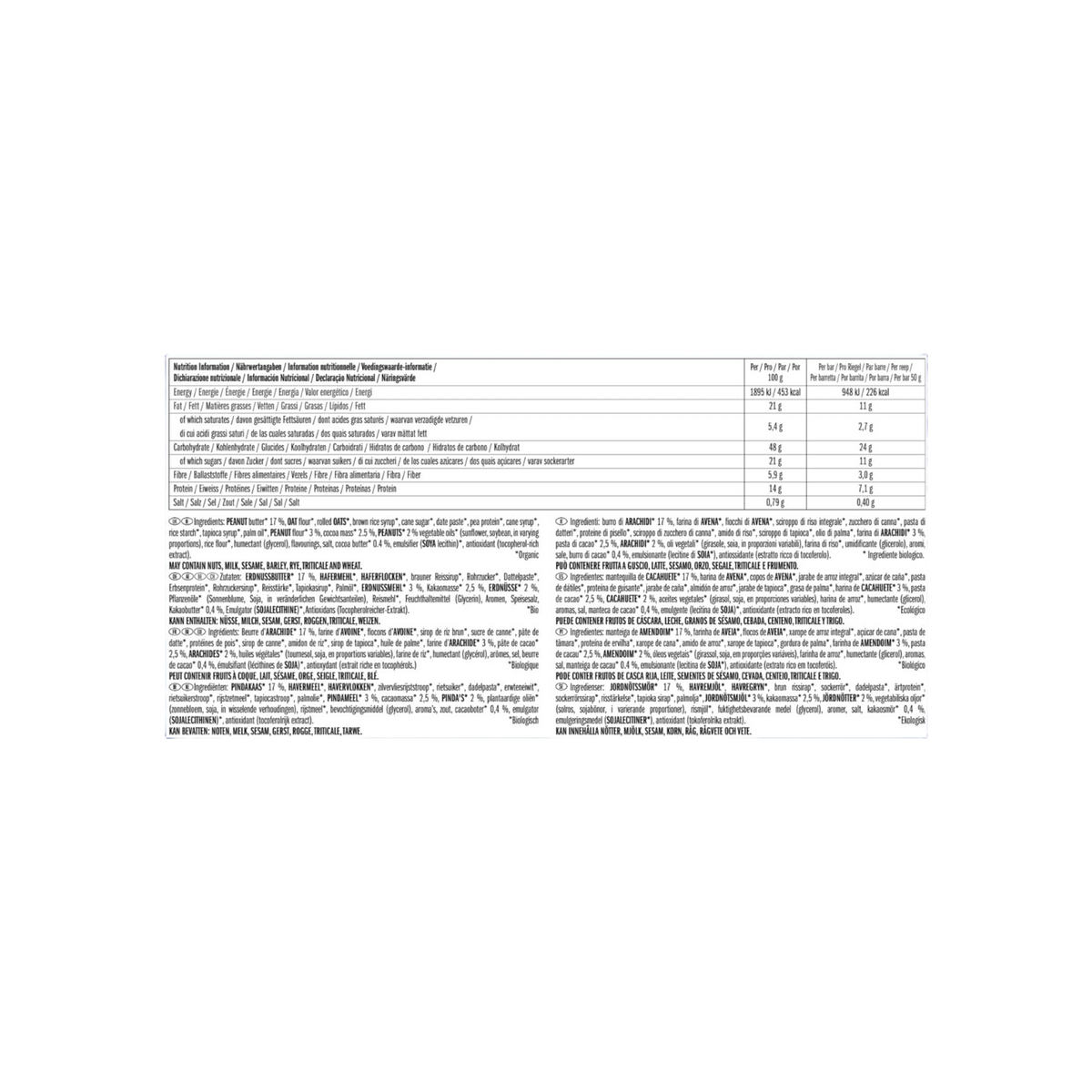 Clif® Bar NBF Chocolate Chip & Peanut Butter - Energiereep