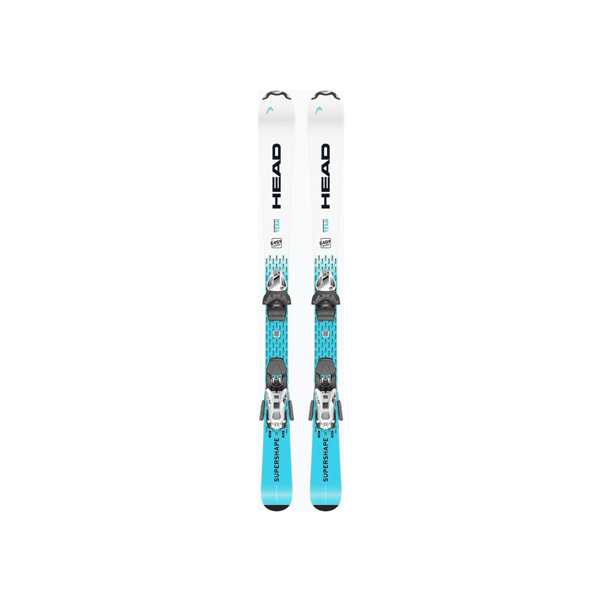 Head Pure Joy dames ski's wit-turquoise met bindingen - complete wintersport set voor vrouwen