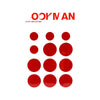 Bookman Sticky Reflectors Red