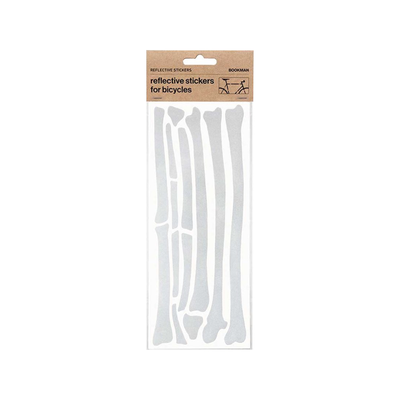 Bookman Reflective Bone Stickers White