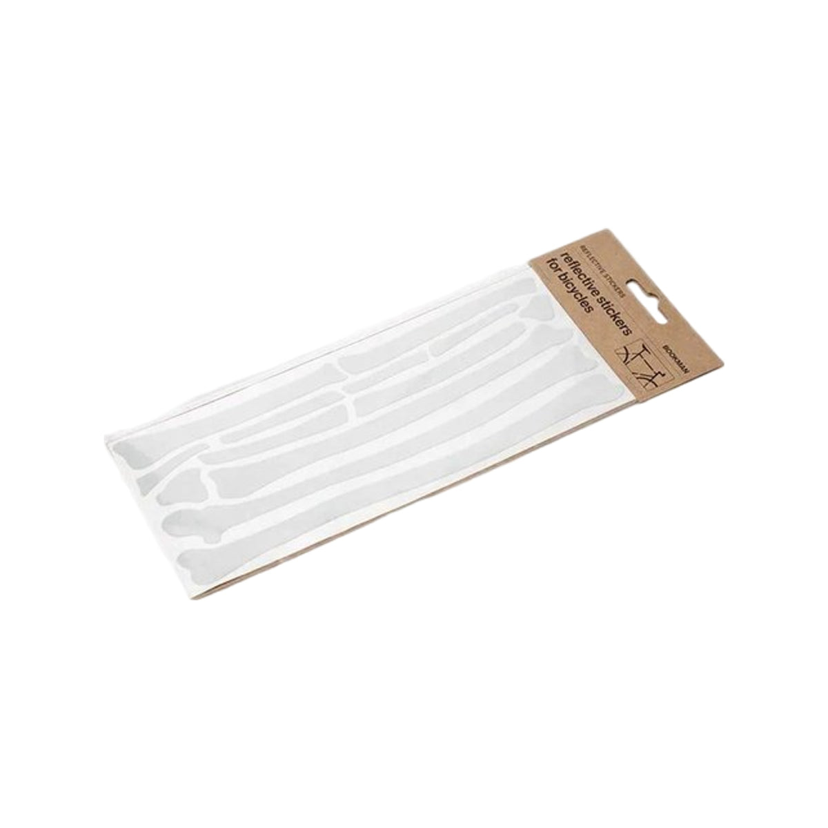Bookman Reflective Bone Stickers White