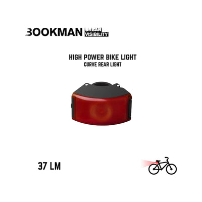 Bookman Curve Rear Light White