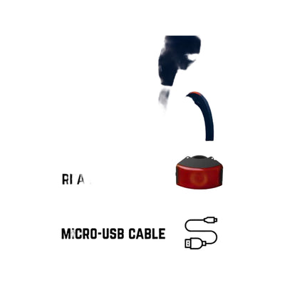 Bookman Curve Rear Light White