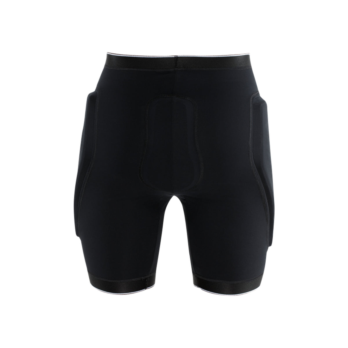 Zwarte compressie sportbroek kort met zakken voor heren - fitness shorts