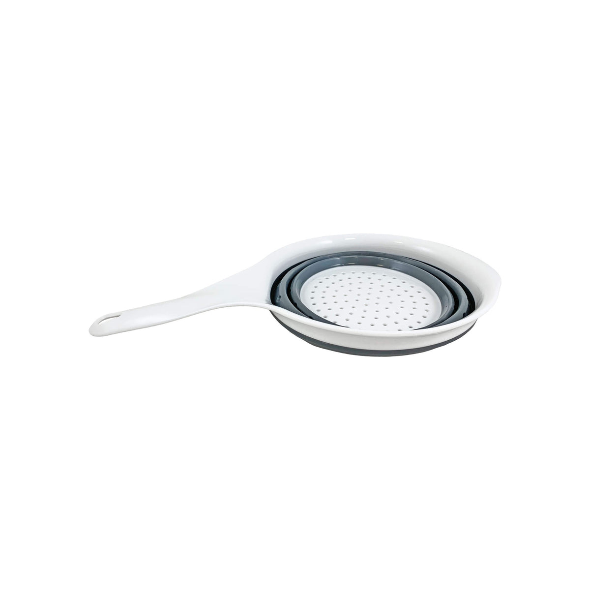 Haba Opvouwbare zeef 1.5L met handgreep wit/grijs