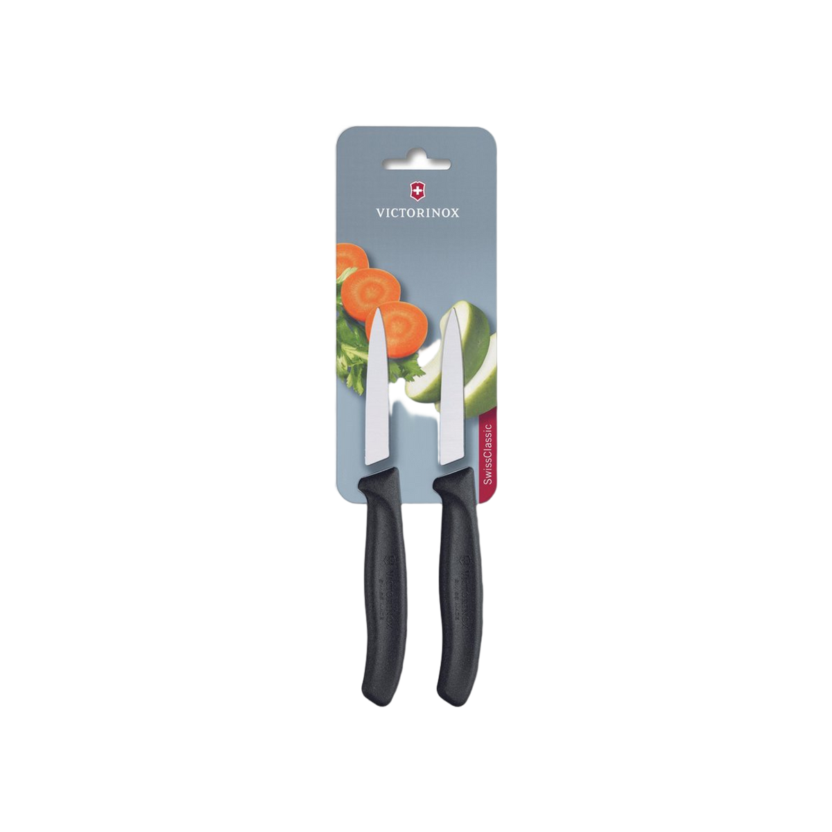 Gemüse-/Schälmesser 2er Set, Victorinox, Swiss Classic, spitz, 8cm