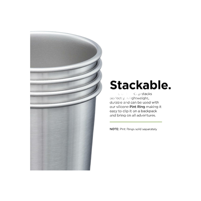Klean Kanteen Steel Pint 473ml/16oz - 4pack