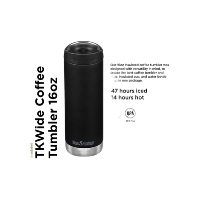 Klean Kanteen TKWide 473ml/16oz met Café Cap
