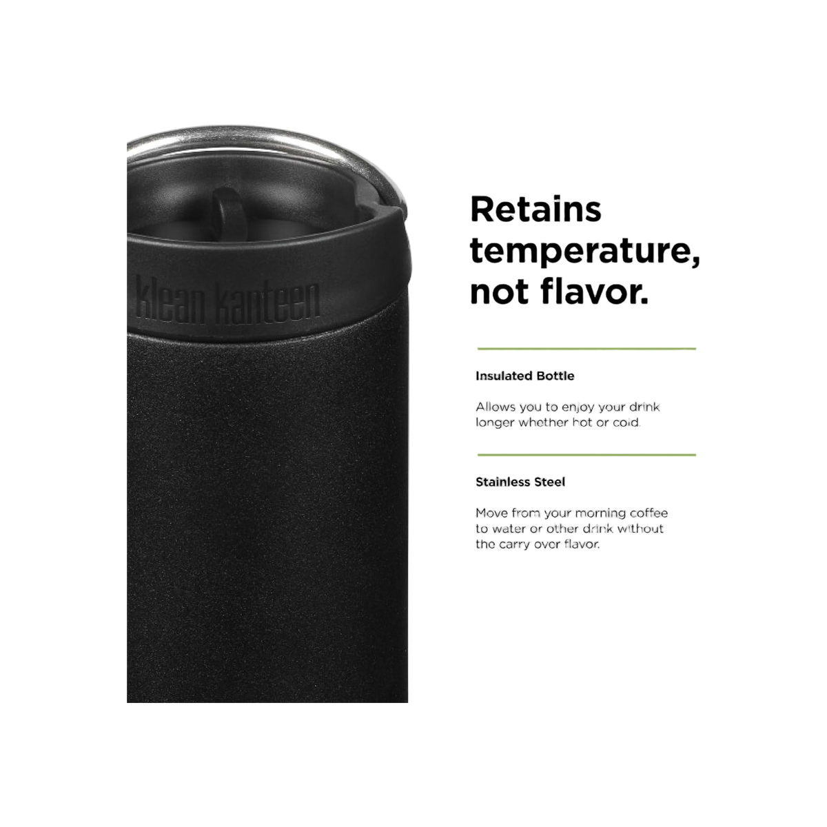 Klean Kanteen TKWide 473ml/16oz met Café Cap