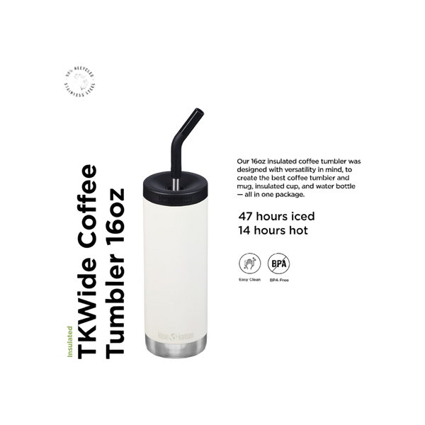 Klean Kanteen TKWide 473ml/16oz met Café Cap