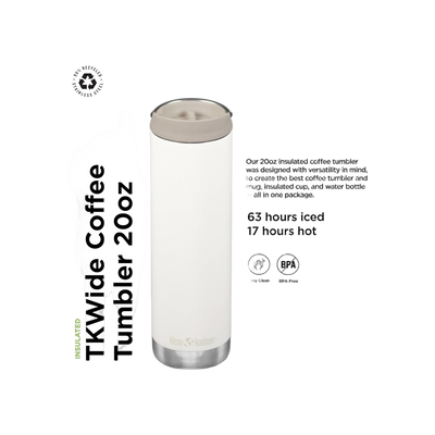 Klean Kanteen TKWide 592ml/20oz met Café Cap