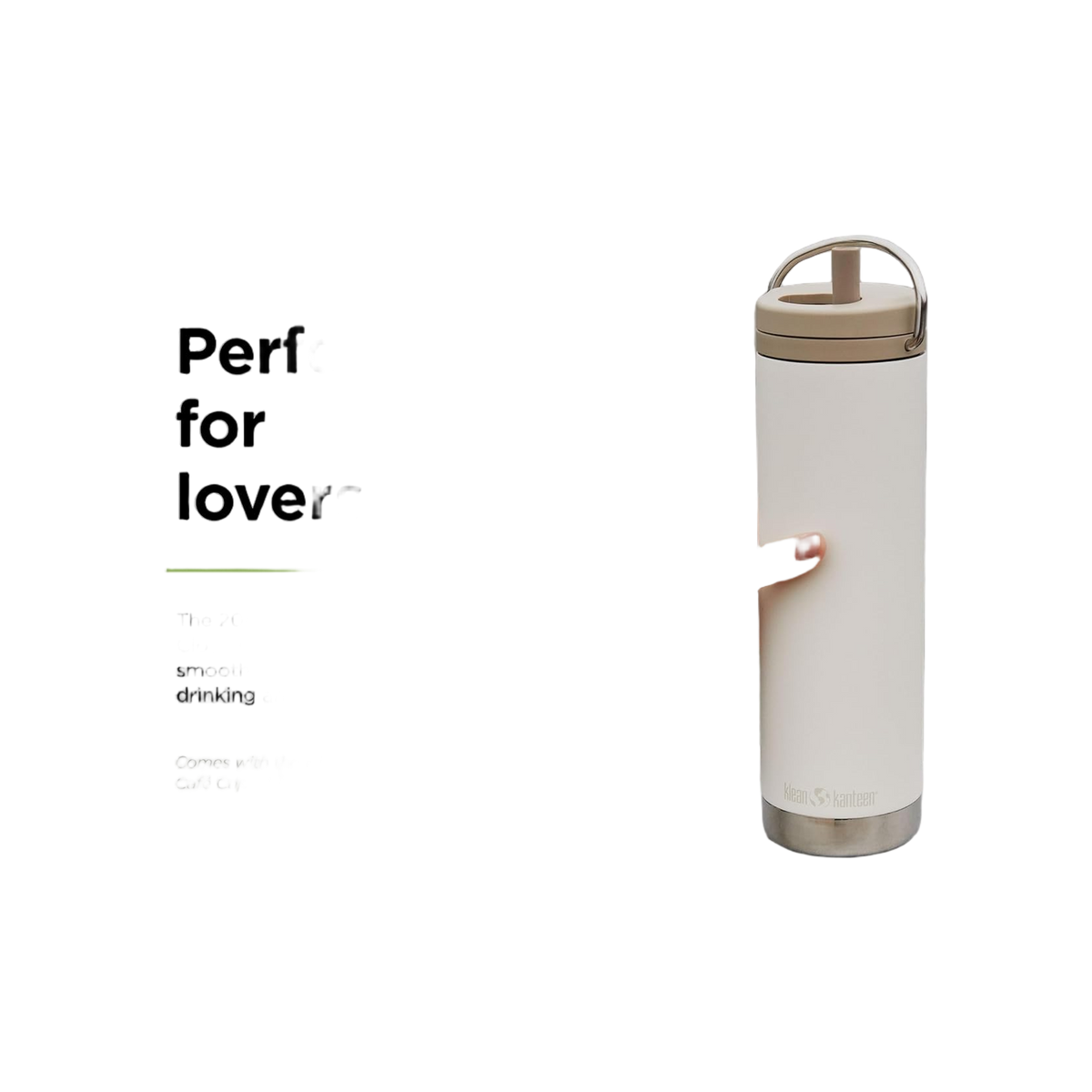 Klean Kanteen TKWide 592ml/20oz met Café Cap