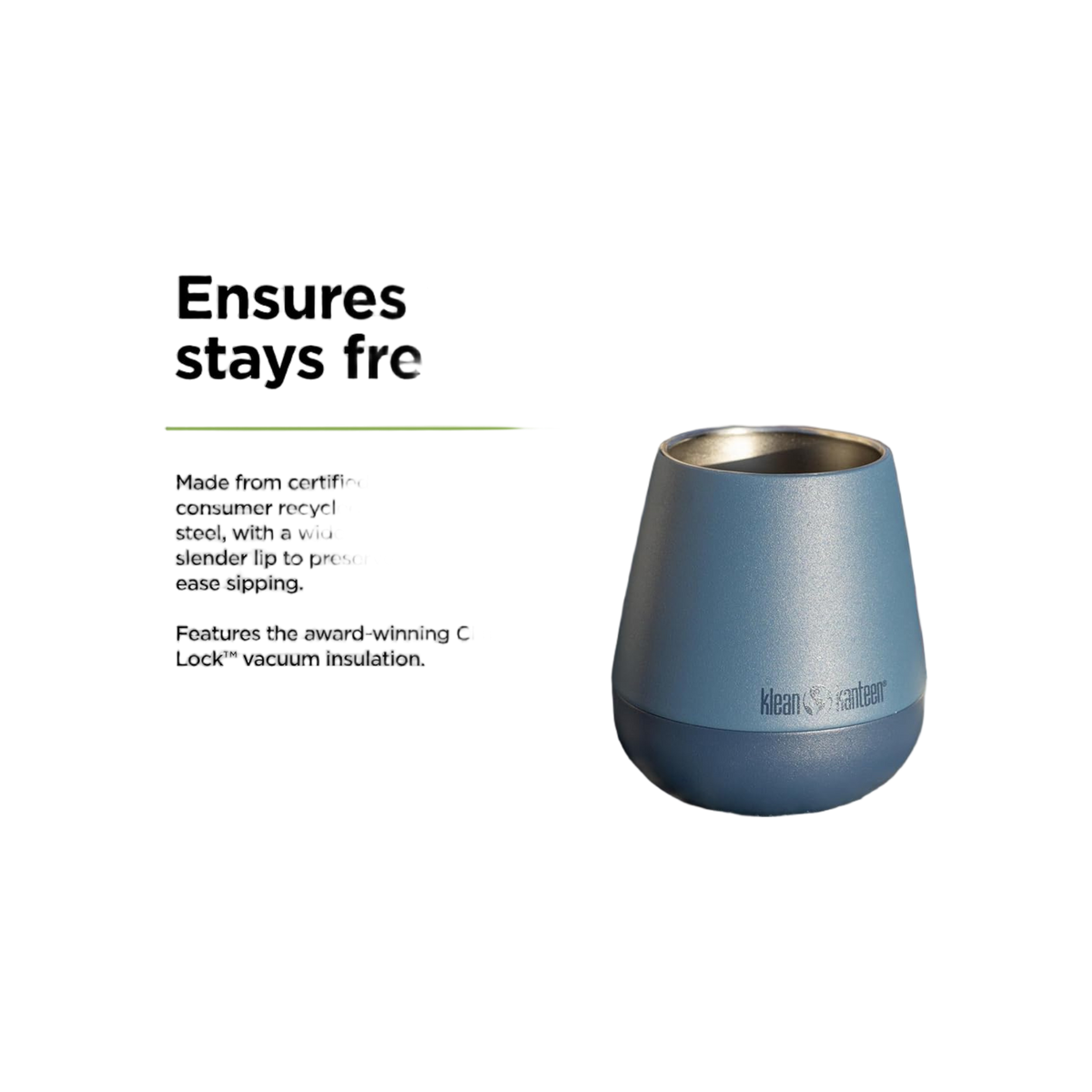 Klean Kanteen Geisoleerde Wijnbeker 296 ml