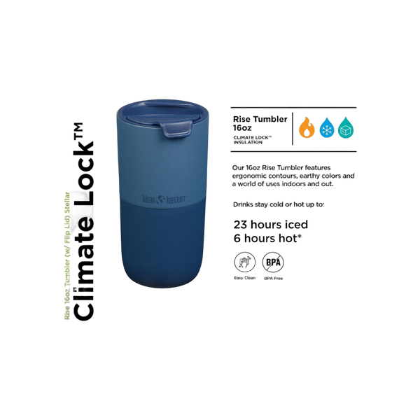 Klean Kanteen Geïsoleerde Drinkbeker 473ml met flip deksel