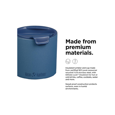 Klean Kanteen Geïsoleerde Drinkbeker 473ml met flip deksel