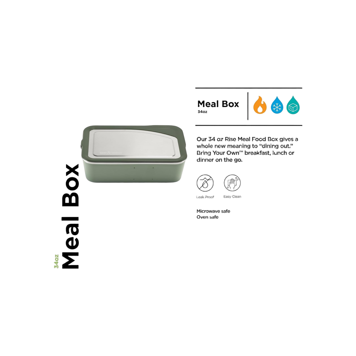 Klean Kanteen Rise Meal Box 1005ml/34oz