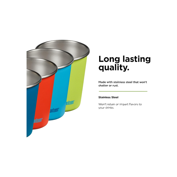 Klean Kanteen Steel Cup 295ml/10oz - 4pack
