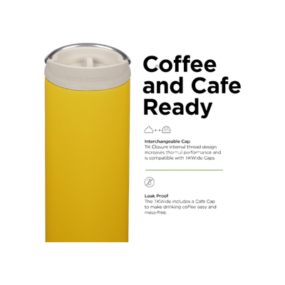 Klean Kanteen TKWide 473ml/16oz met Café Cap