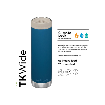 Klean Kanteen TKWide 592ml/20oz met Café Cap