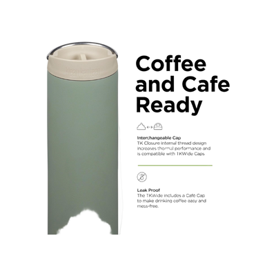 Klean Kanteen TKWide 592ml/20oz met Café Cap