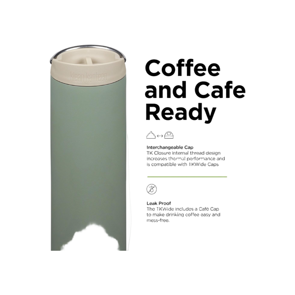 Klean Kanteen TKWide 592ml/20oz met Café Cap